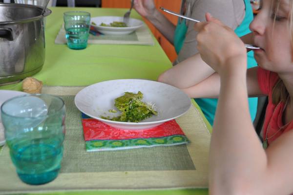 Workshop v Rolniččce s těstovinami a pestem